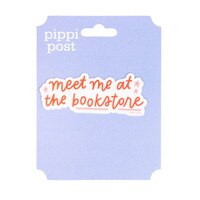 Meet Me at the Book Store Script Sticker